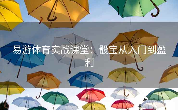 易游体育实战课堂：骰宝从入门到盈利