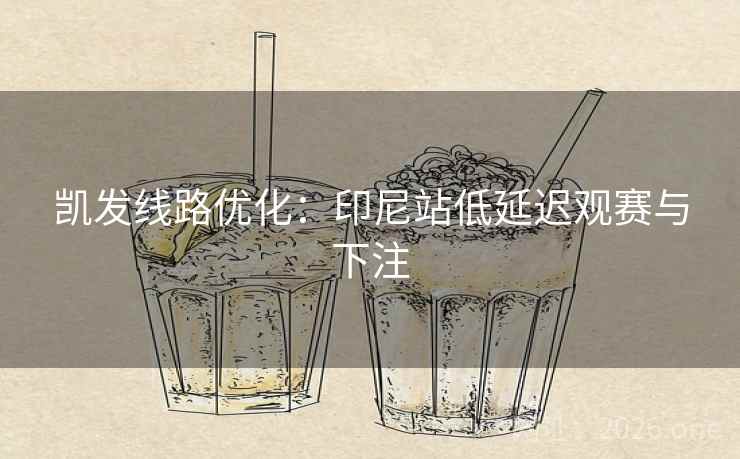 凯发线路优化:印尼站低延迟观赛与下注 第1张 凯发线路优化:印尼站低延迟观赛与下注 第1张